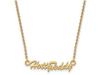 Logoart Sterling Silver Gp University Of Mississippi Small Pendant Necklace