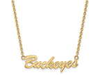 Logoart Sterling Silver Gp Ohio State University Medium Pendant
