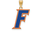 Logoart Sterling Silver Gp University Of Florida Large Enamel Pendant