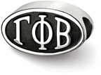 LogoArt Sterling Silver 12.25mm Gamma Phi Beta Oval Letters Bead Charm