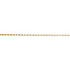 FJC Finejewelers 14 kt Yellow Gold Hand Made Rope Chain Lobster Clasp 36 Inches x 1.5 mm