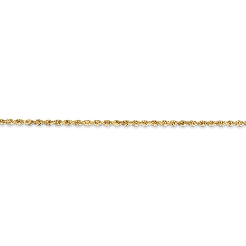 FJC Finejewelers 14 kt Yellow Gold Hand Made Rope Chain Lobster Clasp 36 Inches x 1.5 mm
