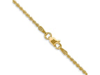 FJC Finejewelers 14 kt Yellow Gold Hand Made Rope Chain Lobster Clasp 36 Inches x 1.5 mm
