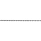 FJC Finejewelers 14 kt White Gold Hand Made Bright Cut Rope Bracelet Lobster Clasp 5.5 Inches x 1.5 mm
