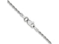 FJC Finejewelers 14 kt White Gold Hand Made Bright Cut Rope Bracelet Lobster Clasp 5.5 Inches x 1.5 mm