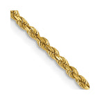 FJC Finejewelers 14 kt Yellow Gold Hand Made Bright Cut Rope Bracelet Lobster Clasp 5.5 Inches x 1.75 mm