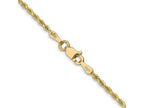 FJC Finejewelers 14 kt Yellow Gold Hand Made Bright Cut Rope Bracelet Lobster Clasp 5.5 Inches x 1.75 mm