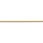 FJC Finejewelers 14 kt Yellow Gold Hand Made Rope Bracelet Lobster Clasp 5.5 Inches x 2 mm