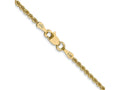 FJC Finejewelers 14 kt Yellow Gold Hand Made Rope Bracelet Lobster Clasp 5.5 Inches x 2 mm