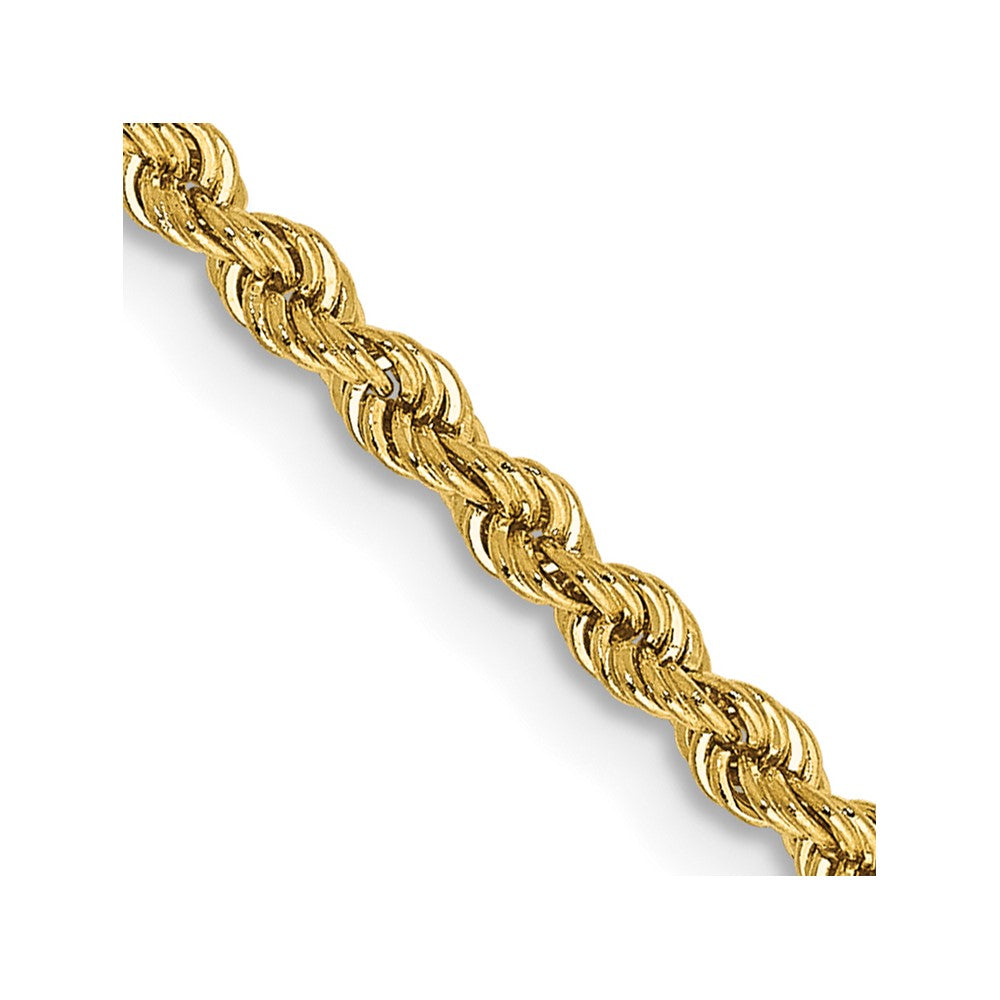 FJC Finejewelers 14 kt Yellow Gold Hand Made Rope Chain Lobster Clasp 36 Inches x 2.25 mm