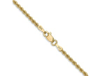 FJC Finejewelers 14 kt Yellow Gold Hand Made Rope Chain Lobster Clasp 36 Inches x 2.25 mm