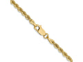 FJC Finejewelers 14 kt Yellow Gold Hand Made Rope Chain Lobster Clasp 36 Inches x 2.75 mm