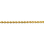 FJC Finejewelers 14 kt Yellow Gold Hand Made Rope Chain Lobster Clasp 36 Inches x 3 mm