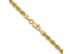 FJC Finejewelers 14 kt Yellow Gold Hand Made Rope Chain Lobster Clasp 36 Inches x 3 mm