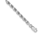 FJC Finejewelers 14 kt White Gold Bright Cut Rope Bracelet Lobster Clasp 7 Inches x 3.75 mm