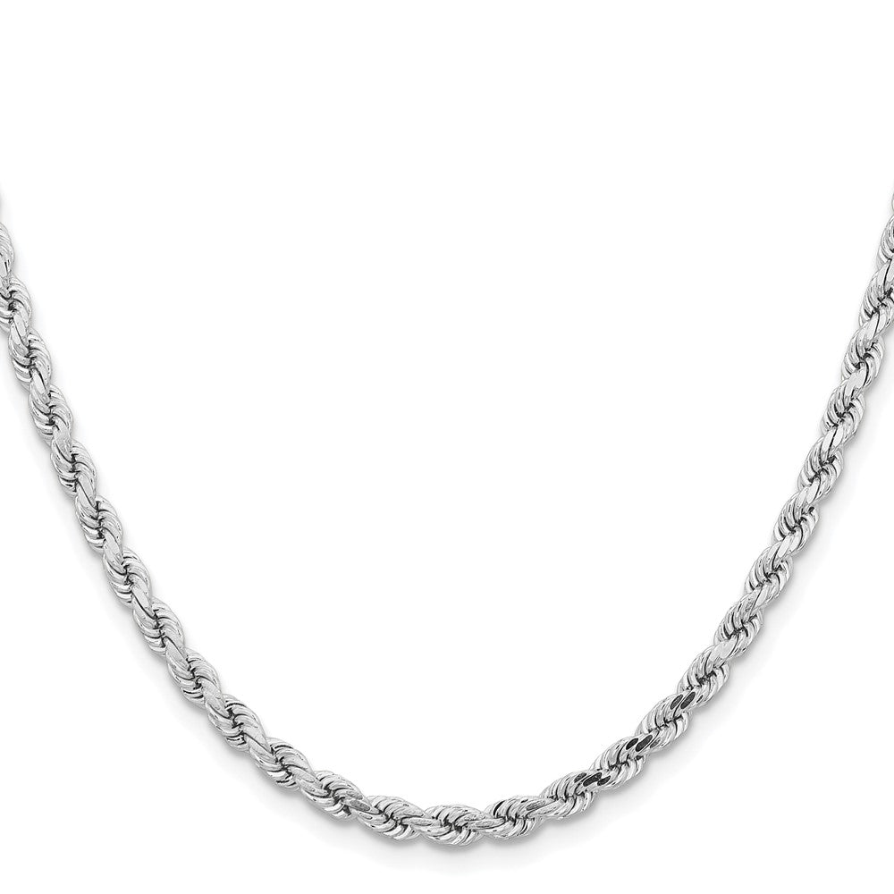 FJC Finejewelers 14 kt White Gold Bright Cut Rope with Lobster Clasp Chain Bracelet 7 Inches x 4.25 mm