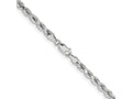 FJC Finejewelers 14 kt White Gold Bright Cut Rope with Lobster Clasp Chain Bracelet 8 Inches x 4.25 mm