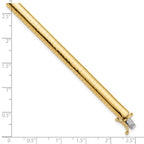 FJC Finejewelers 14 kt Yellow Gold 6mm Domed Omega Bracelet 8 Inches