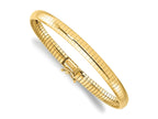 FJC Finejewelers 14 kt Yellow Gold 6mm Domed Omega Bracelet 8 Inches