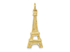 FJC Finejewelers 10 kt Yellow Gold Themed Eiffel Tower Charm