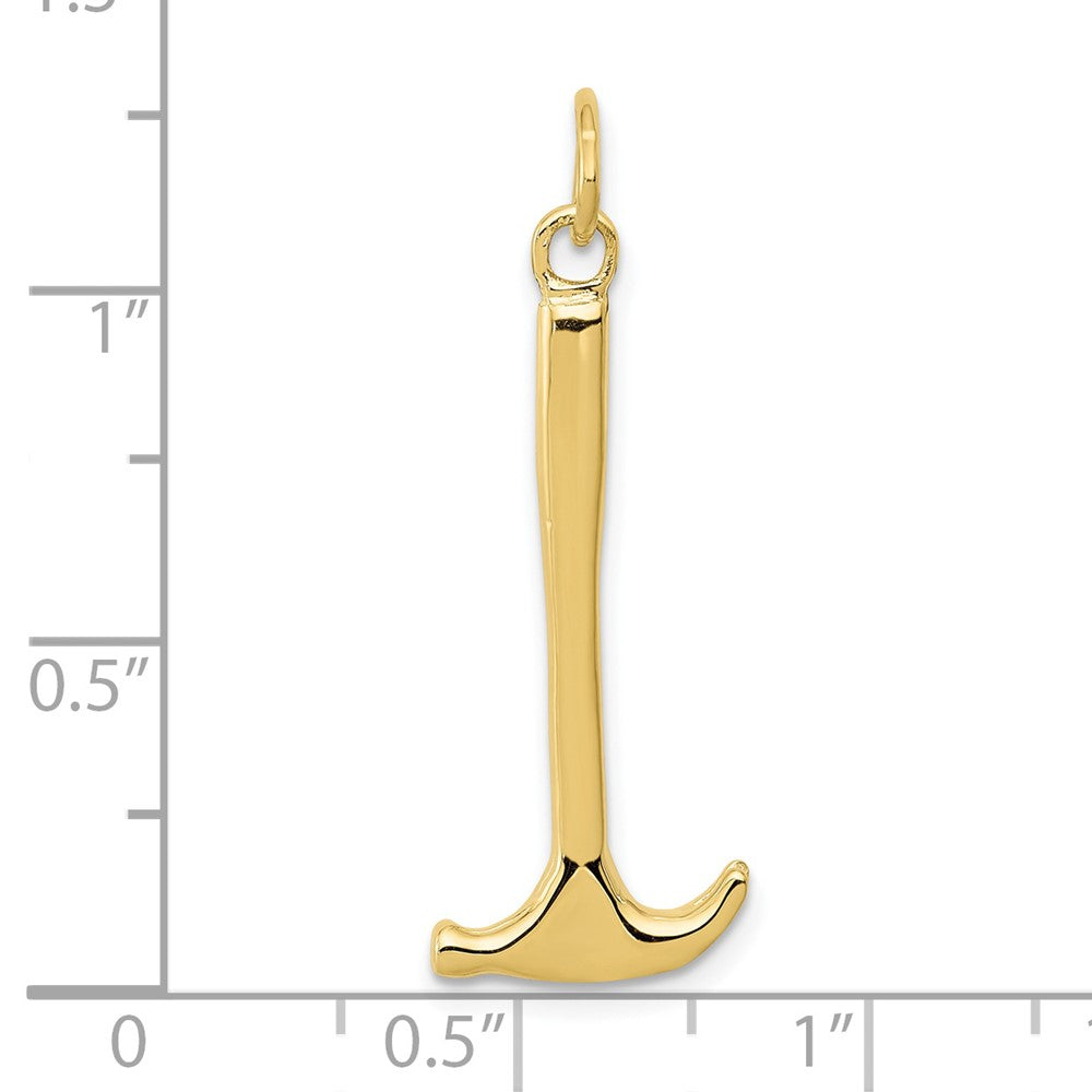 FJC Finejewelers 10 kt Yellow Gold Themed Hammer Charm 30 mm x 15 mm