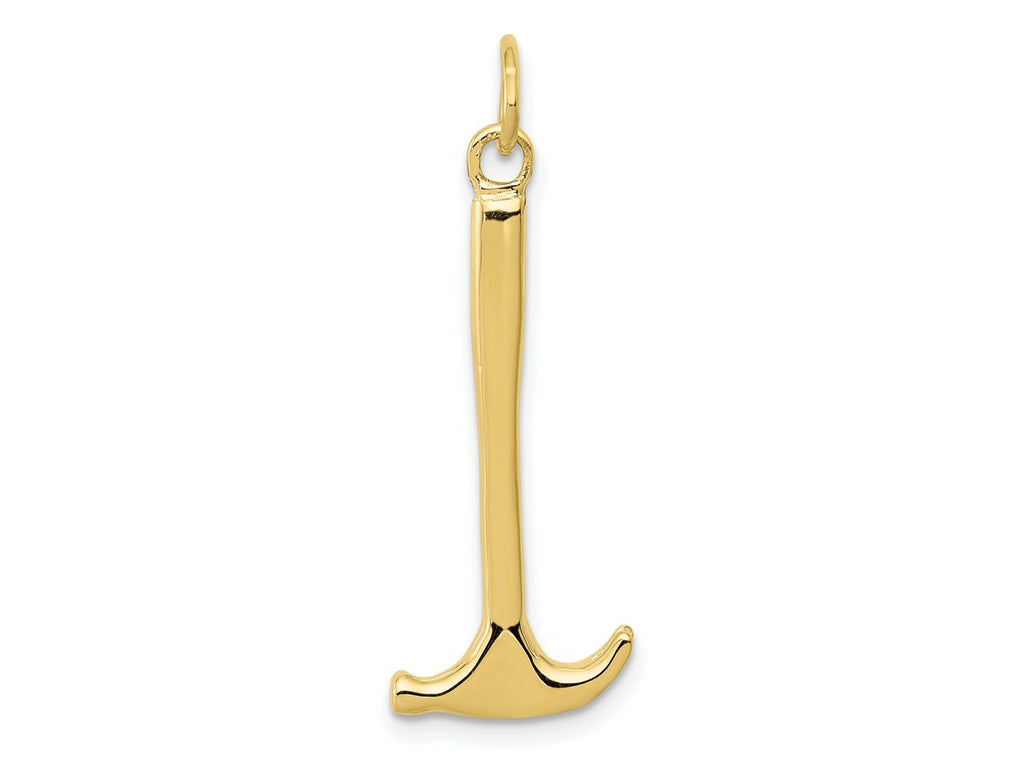 FJC Finejewelers 10 kt Yellow Gold Themed Hammer Charm 30 mm x 15 mm