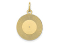 FJC Finejewelers 10 kt Yellow Gold Themed Record Album Charm 21 mm x 15 mm