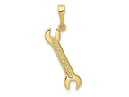 FJC Finejewelers 10 kt Yellow Gold Themed Wrench Charm 30 mm x 4 mm