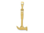 FJC Finejewelers 10 kt Yellow Gold Themed Hammer Charm 30 mm x 10 mm