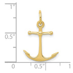 FJC Finejewelers 10 kt Yellow Gold Themed Anchor Charm 19 mm x 15 mm