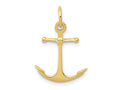 FJC Finejewelers 10 kt Yellow Gold Themed Anchor Charm 19 mm x 15 mm