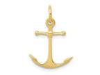 FJC Finejewelers 10 kt Yellow Gold Themed Anchor Charm 19 mm x 15 mm