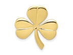 FJC Finejewelers 10 kt Yellow Gold Themed Shamrock Chain Slide 20 mm x 18 mm