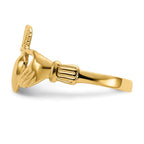 FJC Finejewelers 10 kt Yellow Gold Polished Claddagh Ring