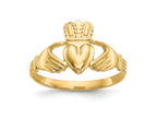 FJC Finejewelers 10 kt Yellow Gold Polished Claddagh Ring