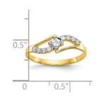 FJC Finejewelers 10 kt Yellow Gold CZ Ring