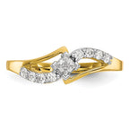 FJC Finejewelers 10 kt Yellow Gold CZ Ring