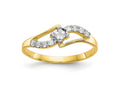 FJC Finejewelers 10 kt Yellow Gold CZ Ring