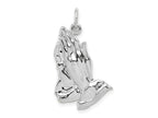 FJC Finejewelers 10 kt White Gold Themed w Praying Hands Charm 26 mm x 15 mm