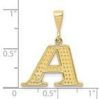 FJC Finejewelers 10 kt Yellow Gold Themed Initial A Charm 26 mm x 20 mm