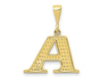 FJC Finejewelers 10 kt Yellow Gold Themed Initial A Charm 26 mm x 20 mm