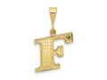 FJC Finejewelers 10 kt Yellow Gold Themed Initial F Charm