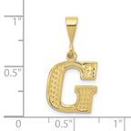 FJC Finejewelers 10 kt Yellow Gold Themed Initial G Charm