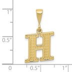 FJC Finejewelers 10 kt Yellow Gold Themed Initial H Charm