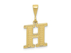 FJC Finejewelers 10 kt Yellow Gold Themed Initial H Charm