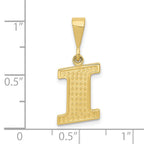 FJC Finejewelers 10 kt Yellow Gold Themed Initial I Charm