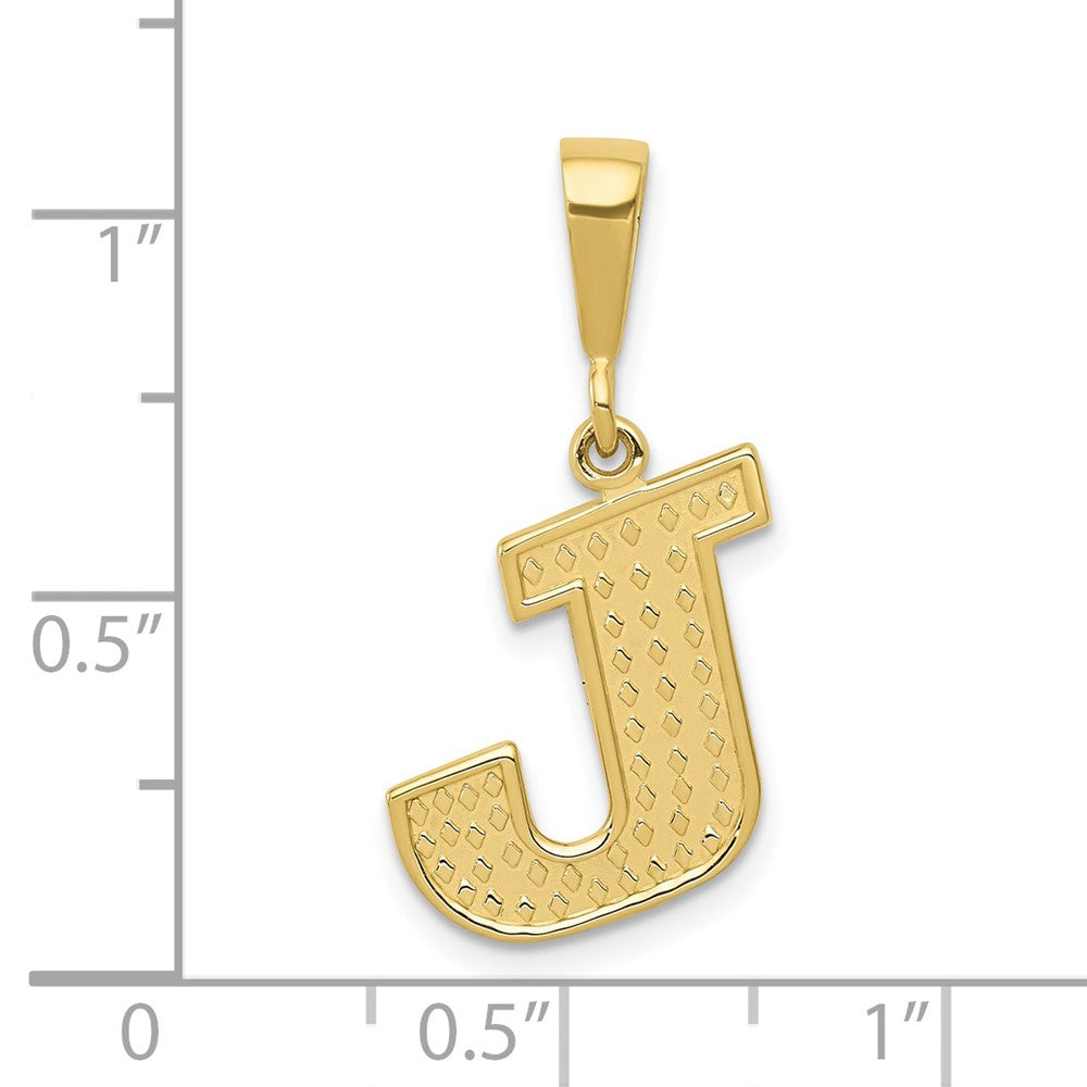 FJC Finejewelers 10 kt Yellow Gold Themed Initial J Charm