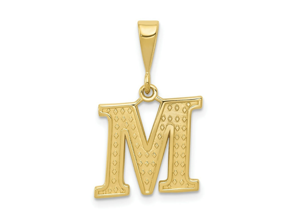 FJC Finejewelers 10 kt Yellow Gold Themed Initial M Charm