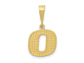 FJC Finejewelers 10 kt Yellow Gold Themed Initial O Charm