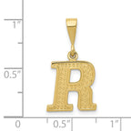 FJC Finejewelers 10 kt Yellow Gold Themed Initial R Charm